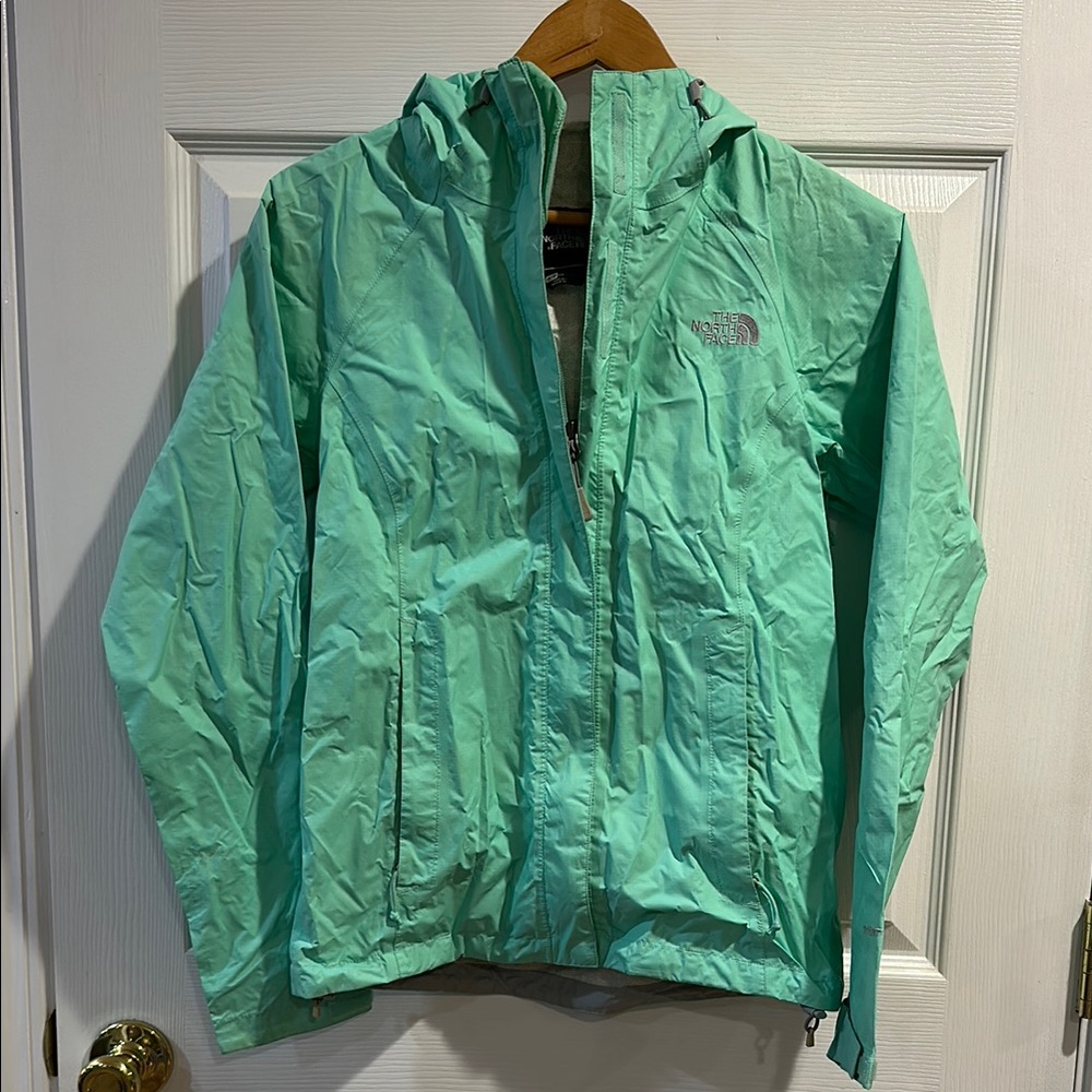 The North Face Mint Green Rain Jacket
